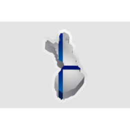 Finland Map Flag Style 3 - DecalsHouse