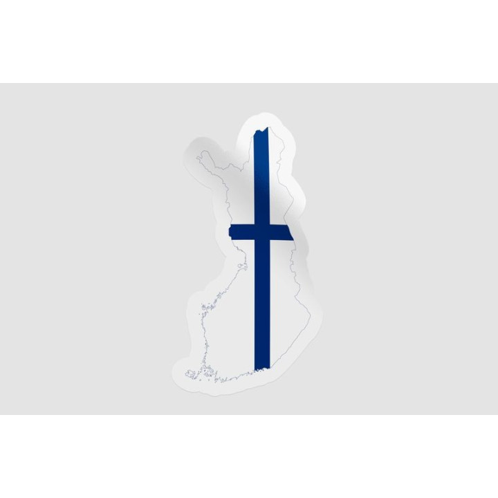 Finland Map Flag Style 4 - DecalsHouse
