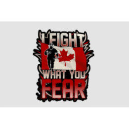 Firefighter Canadian Flag Sticker - DecalsHouse