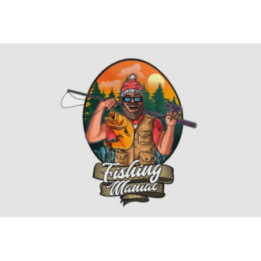 Fishing Maniac Sticker - DecalsHouse