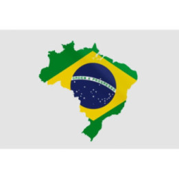 Flag In Map Of Brazil Sticker - DecalsHouse