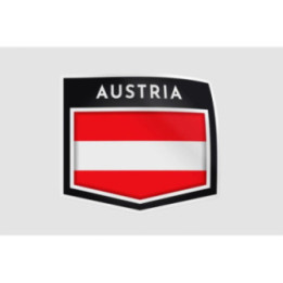 Flag Of Austria Style 2 Sticker - DecalsHouse