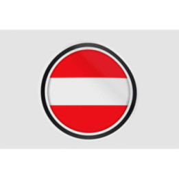 Flag Of Austria Style 4 Sticker - DecalsHouse