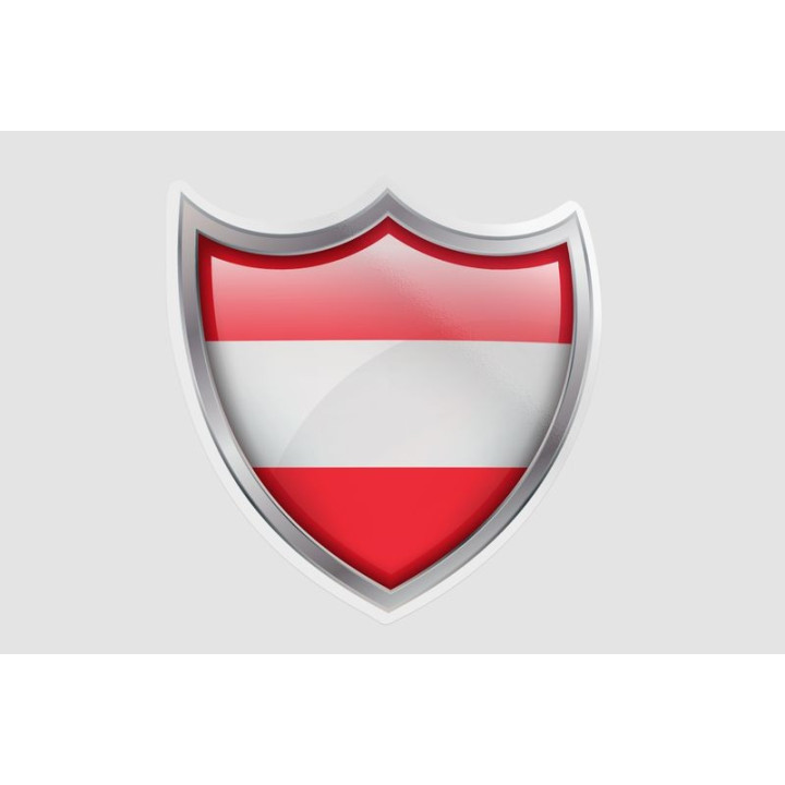 Flag Of Austria Style 8 Sticker - DecalsHouse