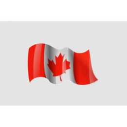 Flag Of Canada Style 2 Sticker - DecalsHouse