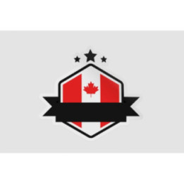Flag Of Canada Style 7 Sticker - DecalsHouse