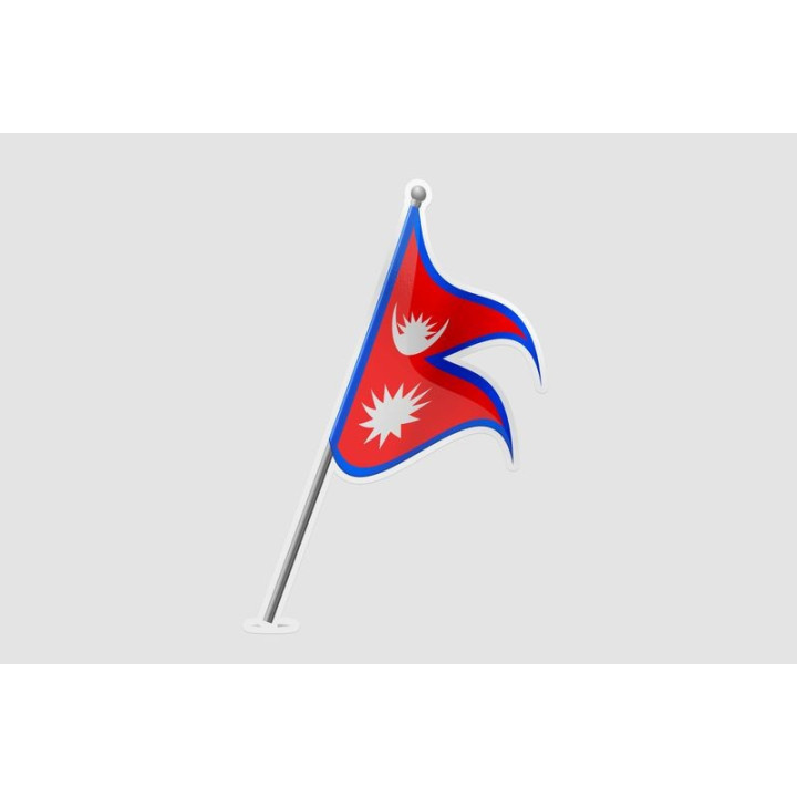 Flag Of Nepal Sticker - DecalsHouse