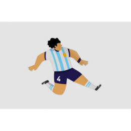 Football Player Argentina Sticker - DecalsHouse
