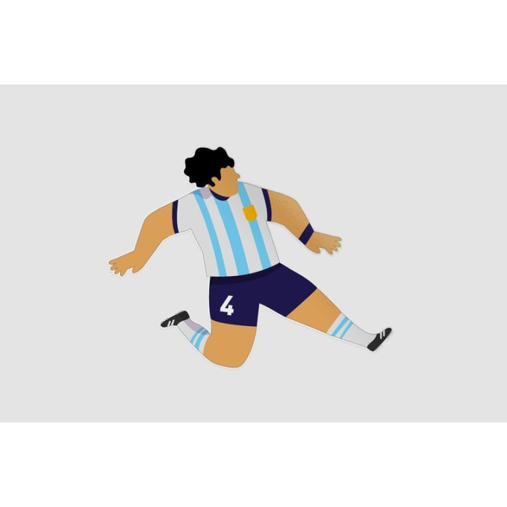 Football Player Argentina Sticker - DecalsHouse