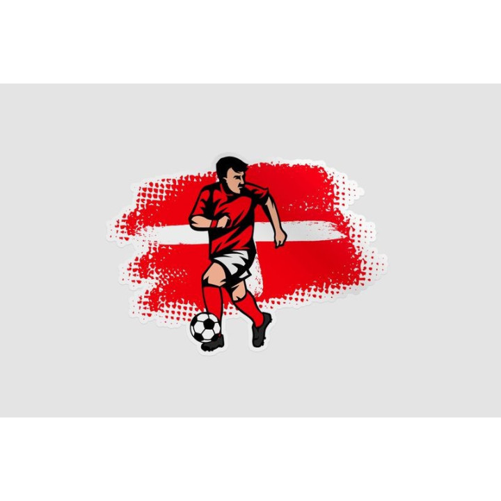 Football Player Stickers – Footballer Decals (2-Pack)