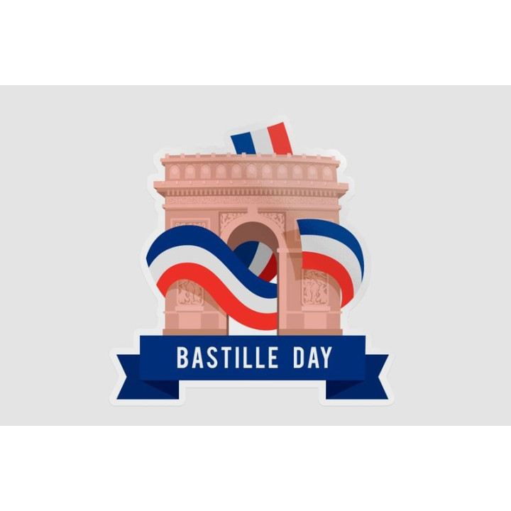 France Bastille Style 2 - DecalsHouse