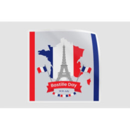 France Bastille Style 9 Bce - DecalsHouse