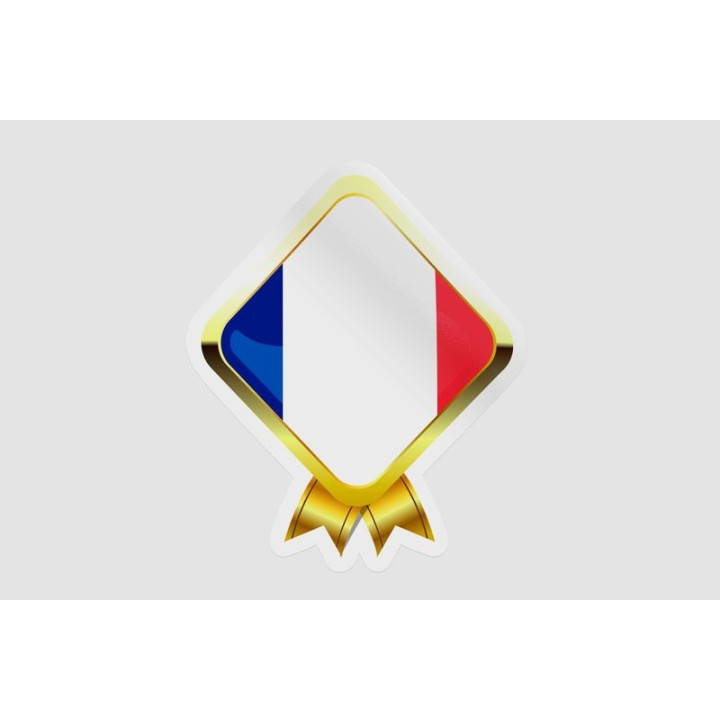 France Flag Badge - DecalsHouse