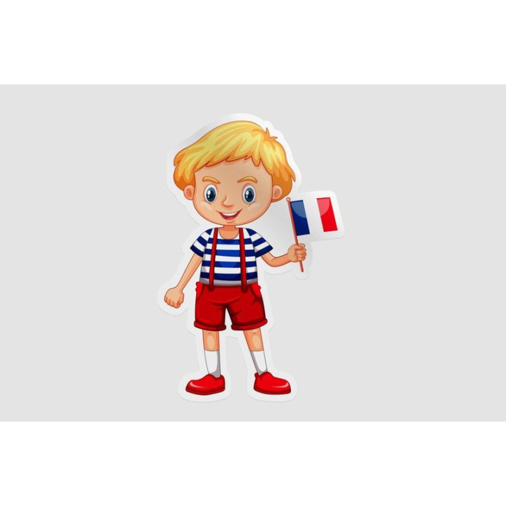 France Flag Boy - DecalsHouse