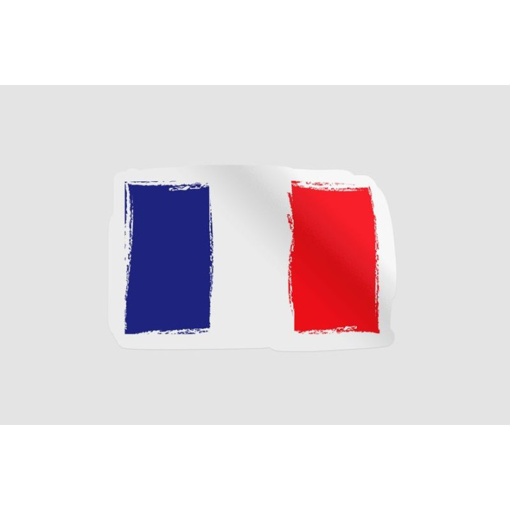 France Flag Colors Style 3 - DecalsHouse