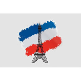 France Flag Eifel Style 2 - DecalsHouse