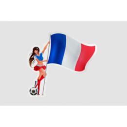 France Flag Girl - DecalsHouse