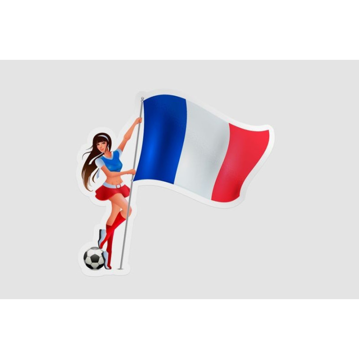 France Flag Girl - DecalsHouse