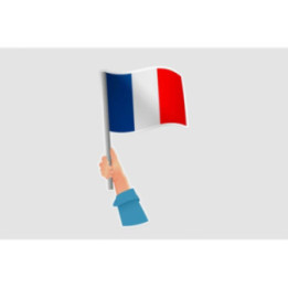 France Flag Hand - DecalsHouse