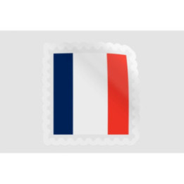 France Flag Icon Style 2 - DecalsHouse
