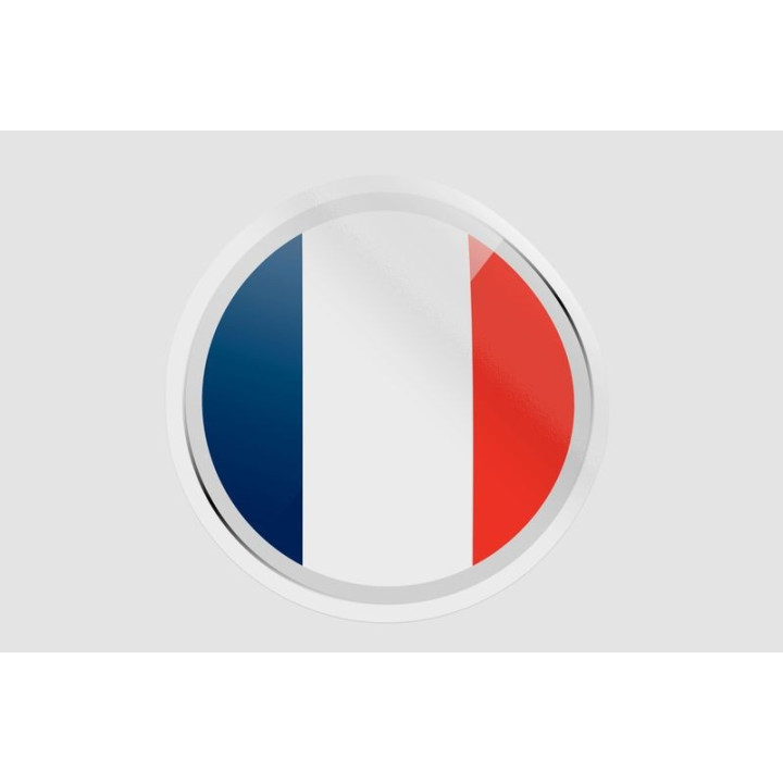 France Flag Icon Style 6 - DecalsHouse
