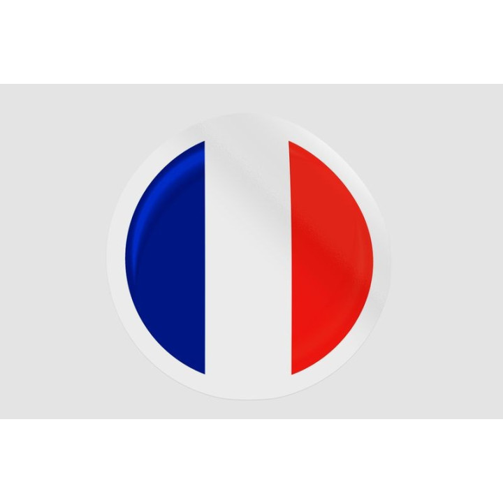 France Flag Style 8 - DecalsHouse