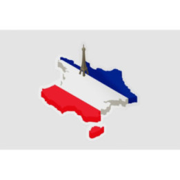 France Map Flag Eifel Style 2 - DecalsHouse