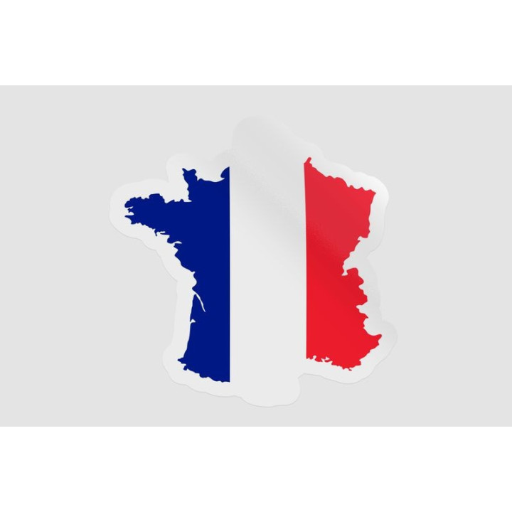 France Map Flag Style 4 - DecalsHouse