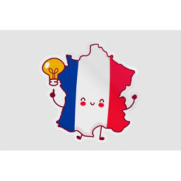 France Map Funny Face Style 8 - DecalsHouse