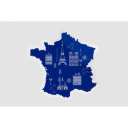 France Map Landmark Bce - DecalsHouse