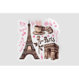 France Paris Icons Style 4 - DecalsHouse