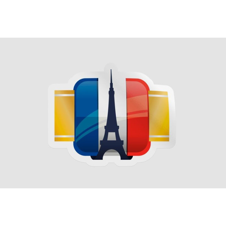 France Paris Landmark Style 3 - DecalsHouse