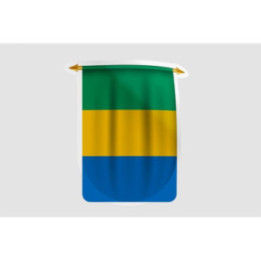 Gabon Flag Pennant Style 5 - DecalsHouse