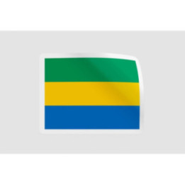Gabon Flag Style 2 - DecalsHouse