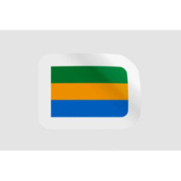 Gabon Flag Style 3 - DecalsHouse