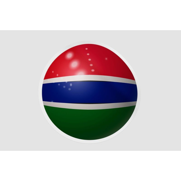 Gambia Flag Ball - DecalsHouse