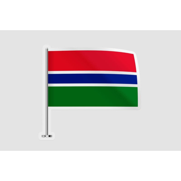 Gambia Flag Style 4 - DecalsHouse