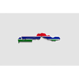 Gambia Map Flag - DecalsHouse