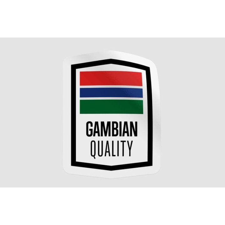 Gambia Quality Label Style 4 - DecalsHouse