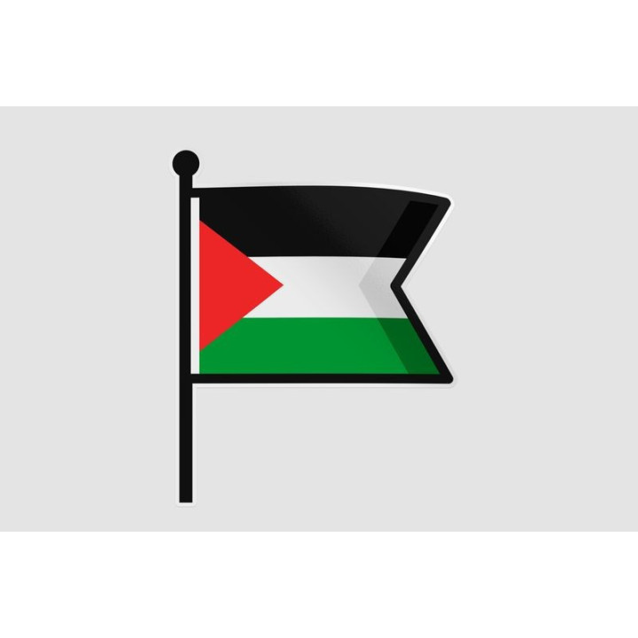Gaza Flag Style 5 Sticker - DecalsHouse