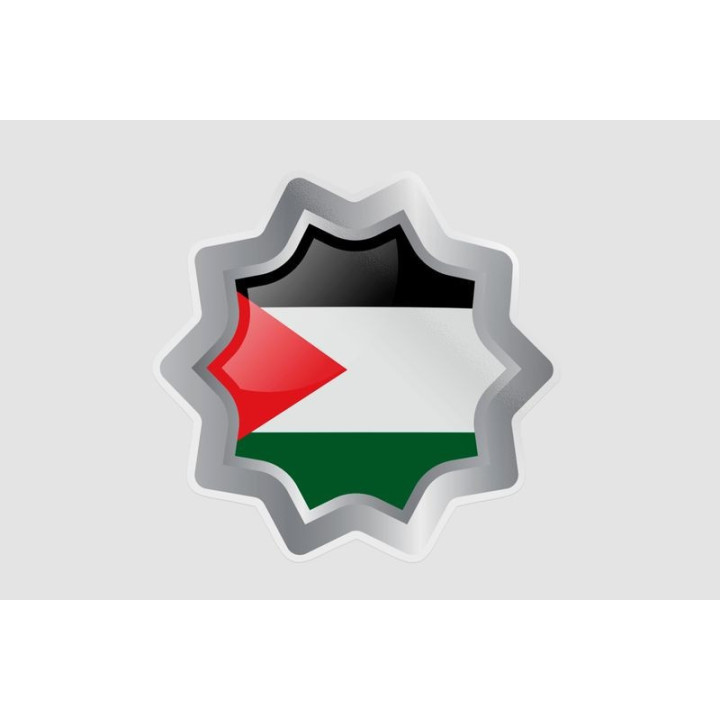 Gaza Flag Style 6 Ed Sticker - DecalsHouse