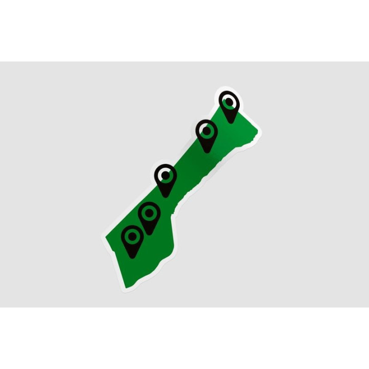 Gaza Map Ed Sticker - DecalsHouse