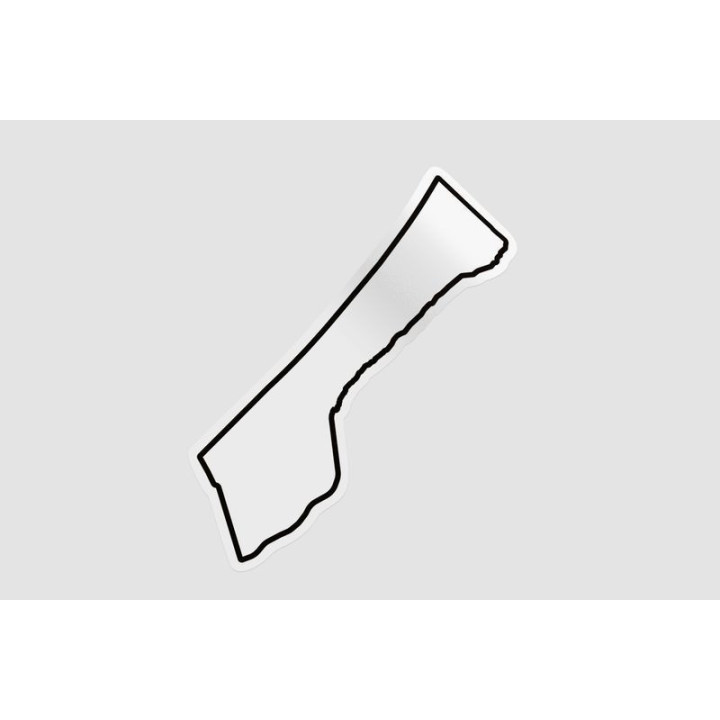 Gaza Map Style 2 Ed Sticker - DecalsHouse