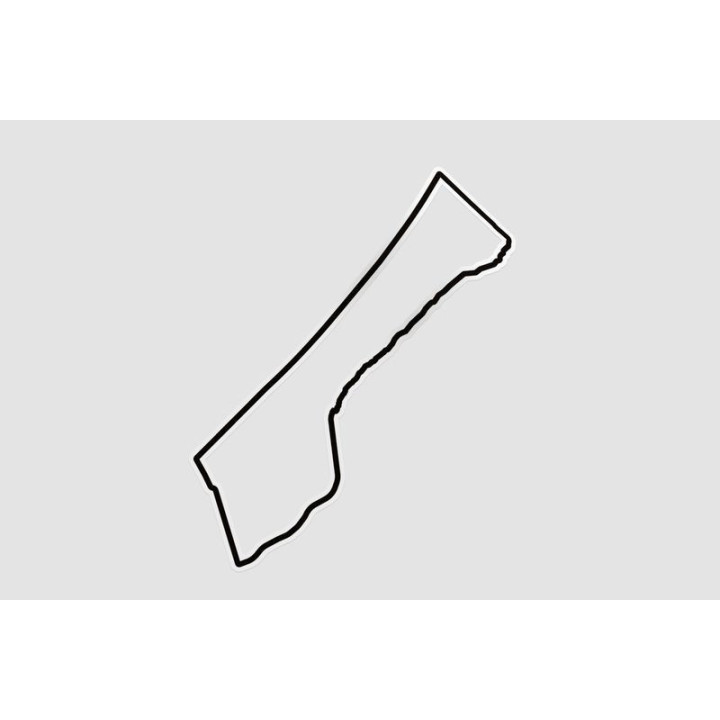 Gaza Map Style 8 Sticker - DecalsHouse