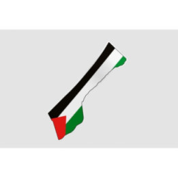 Gaza Map Style 9 Sticker - DecalsHouse