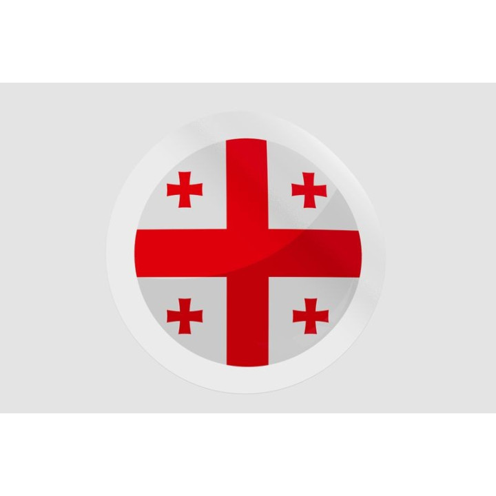 Georgia Flag Icon Style 3 - DecalsHouse
