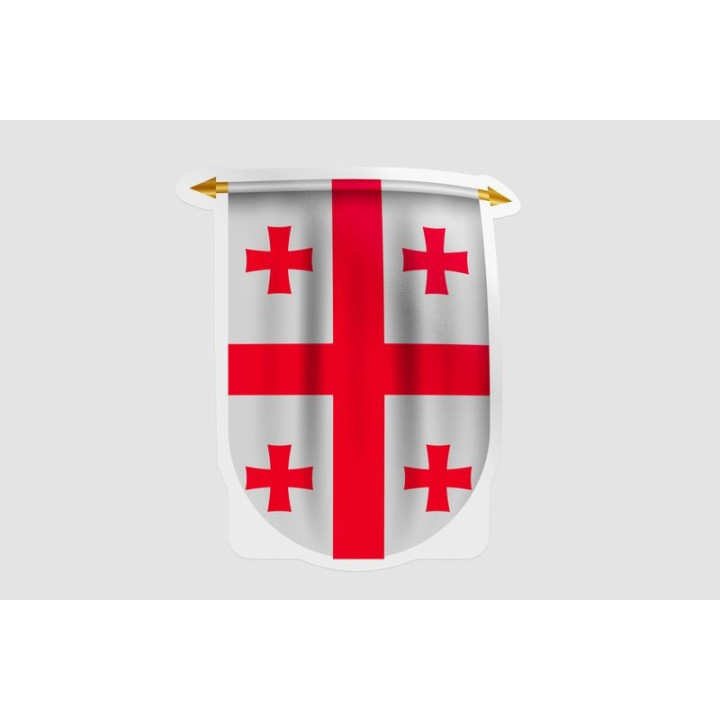 Georgia Flag Pennant Style 5 - DecalsHouse