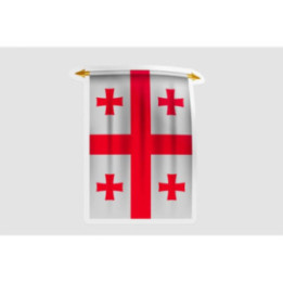 Georgia Flag Pennant Style 6 - DecalsHouse