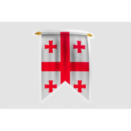 Georgia Flag Pennant Style 8 - DecalsHouse