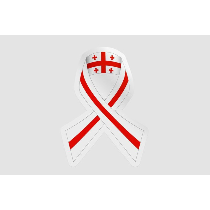 Georgia Flag Ribbon - DecalsHouse